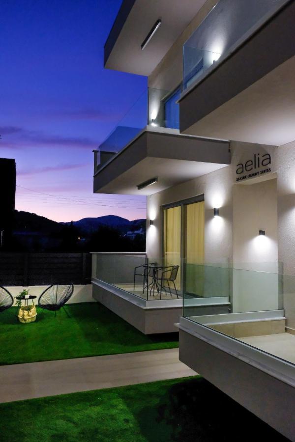Aelia Seaside Luxury Suites Nea Karvali Exteriör bild